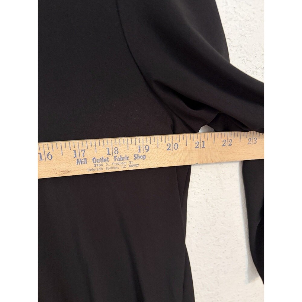 Joseph Ribkoff Women’s Size 14 Black Tunic Top Asymmetric 3/4 Sleeve Career - Picture 4 of 6